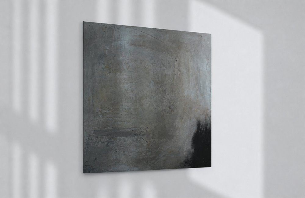 Angled view of mixed media artwork from KADO Series One by KADO.
