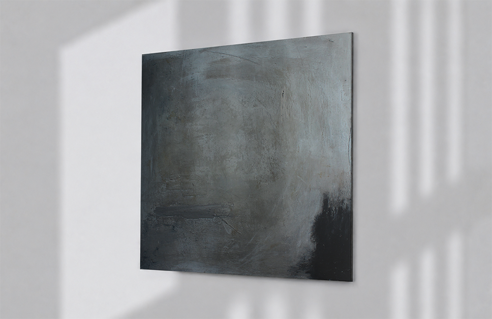 Angled view of mixed media artwork from KADO Series One by KADO.