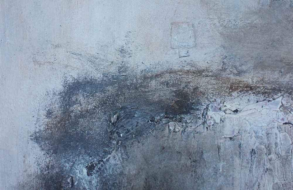 Detail of the textured surface of a mixed media artwork from KADO Series One. 