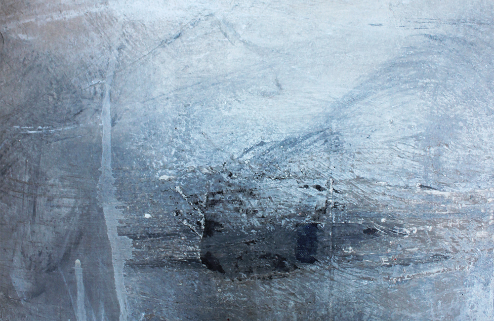 Detail of the textured surface of a mixed media artwork from KADO Series One.