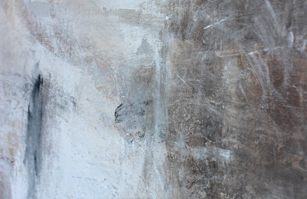 Detail of the textured surface of a mixed media artwork from KADO Series One.